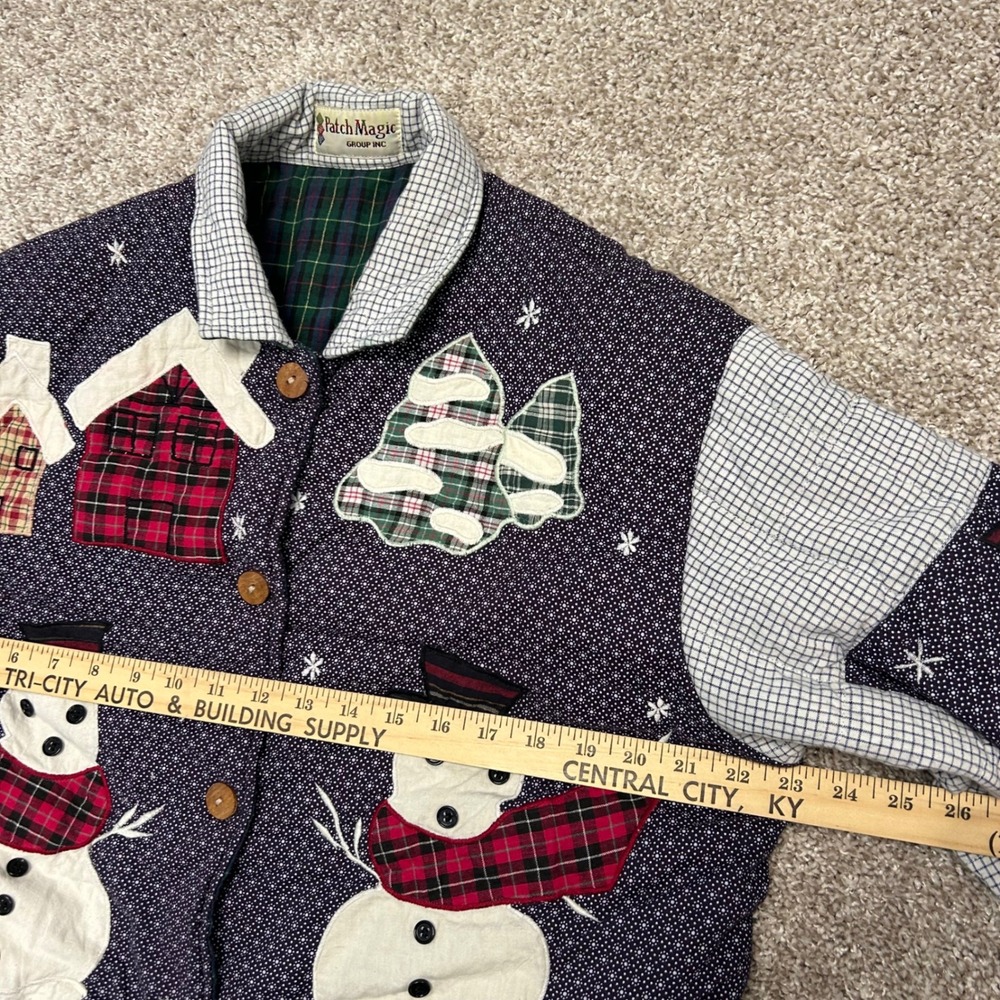 Vintage Patch Magic Reversible Jacket Christmas S… - image 3